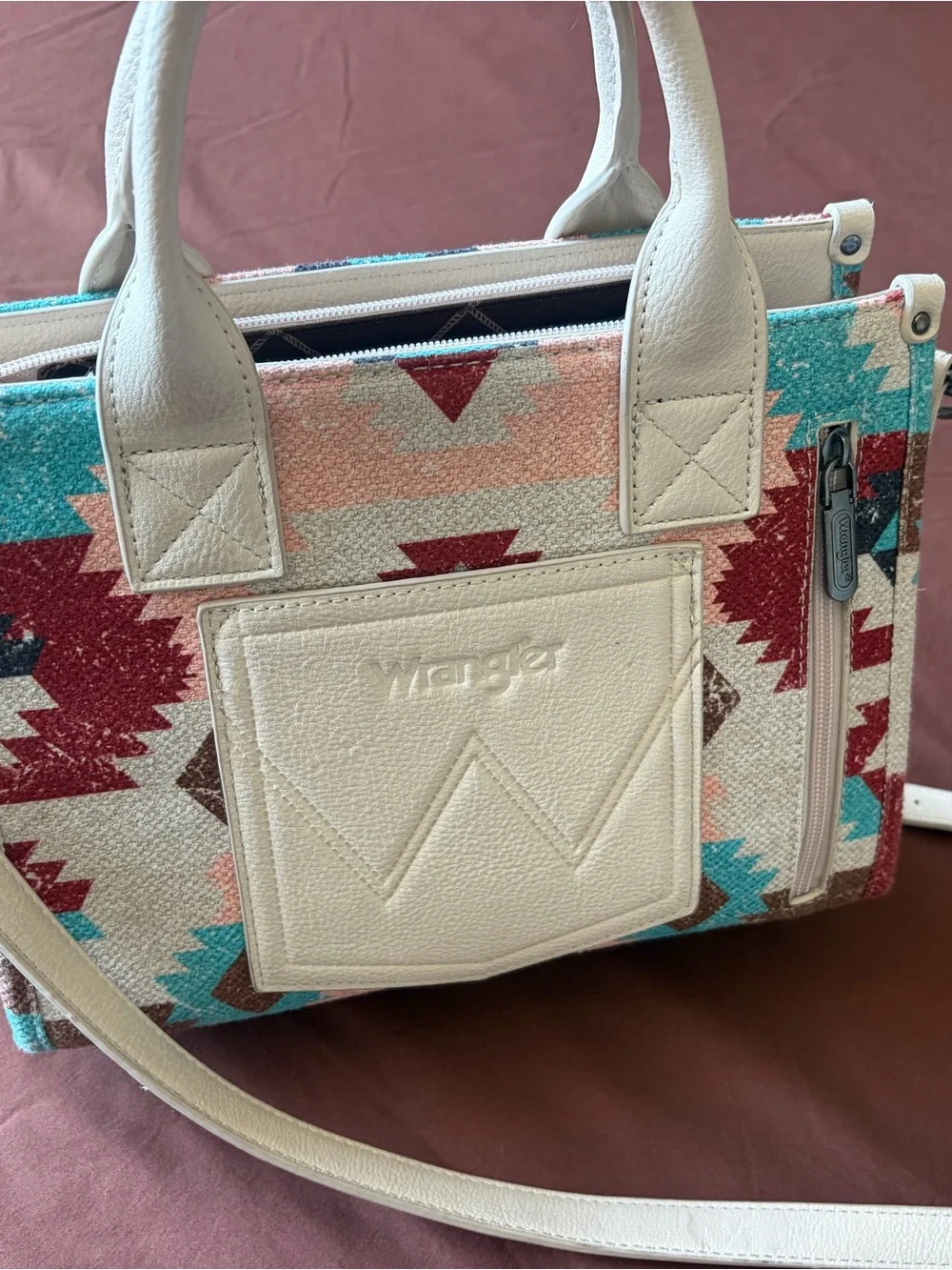 Wrangler satchel turquoise